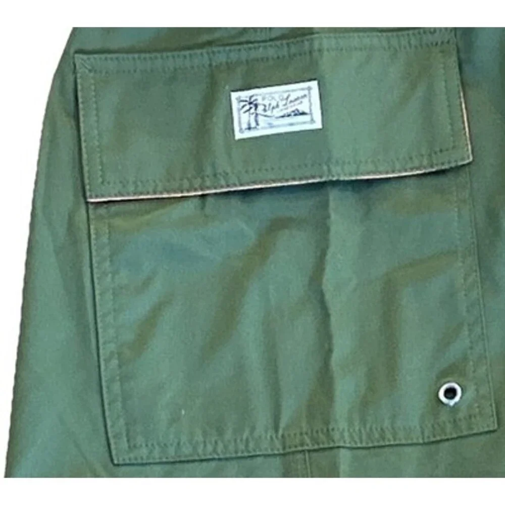 NWT Polo Ralph Lauren Mens 2XL Tall Kailua Board Shorts Swim Pony Olive Green